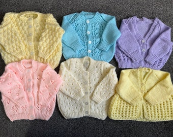 Hand Knitted Baby Clothes - 18" (6-12 Months) - Various Colours - DK Baby Wool