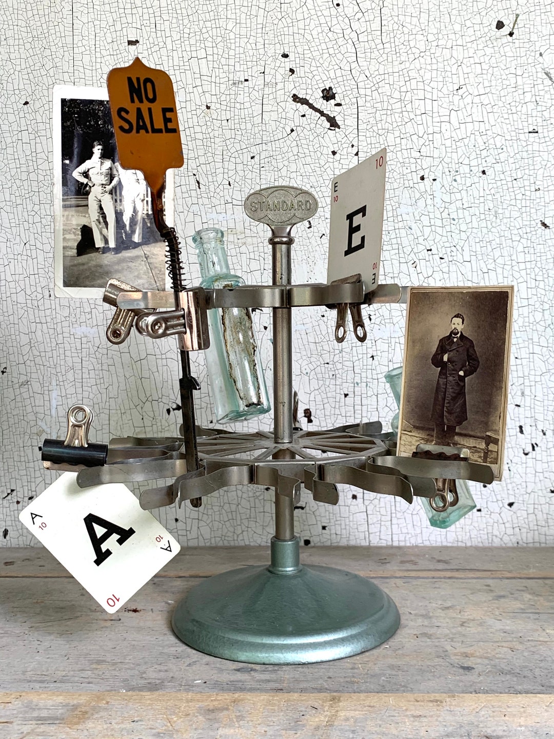 Vintage Rubber Stamp Carousel and Five Bulldog Office Clips Etsy