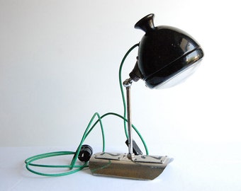 Double two. Handcrafted vintage industrial desk lamp