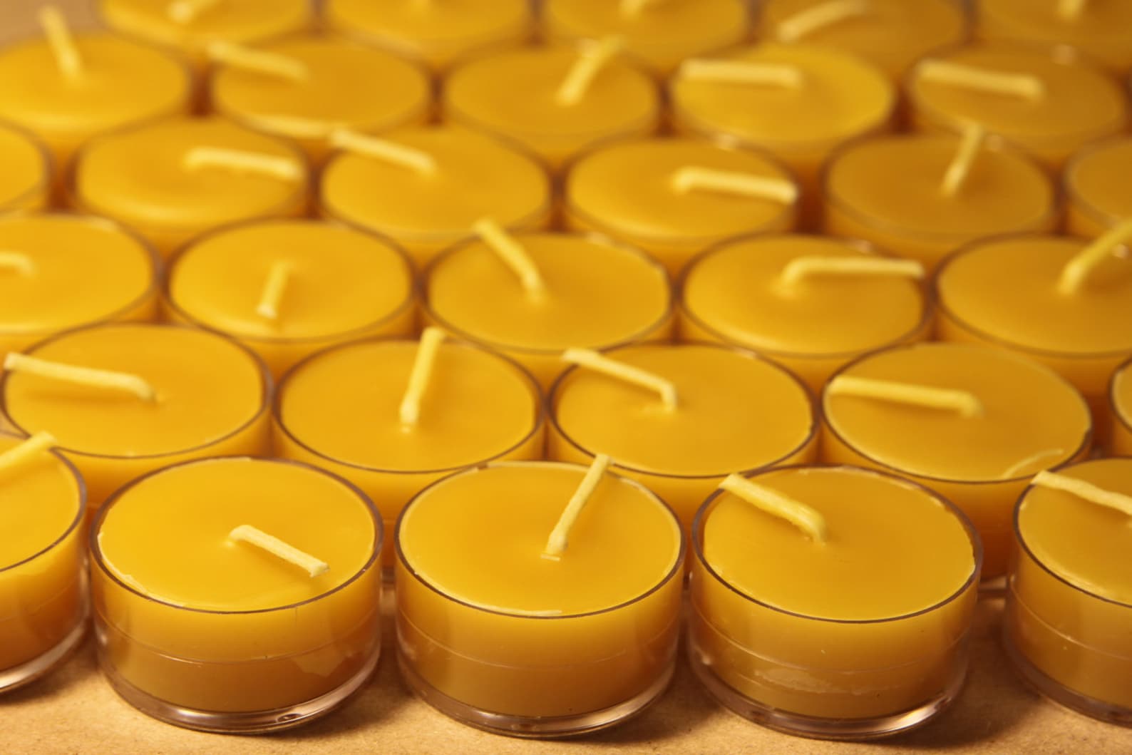 Beeswax Candles 100 Pure Beeswax Tealight Refills 24 Etsy
