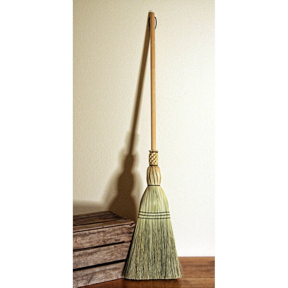 Shaker Floor Broom Hand Made 100 Broom Corn Traditional Woven