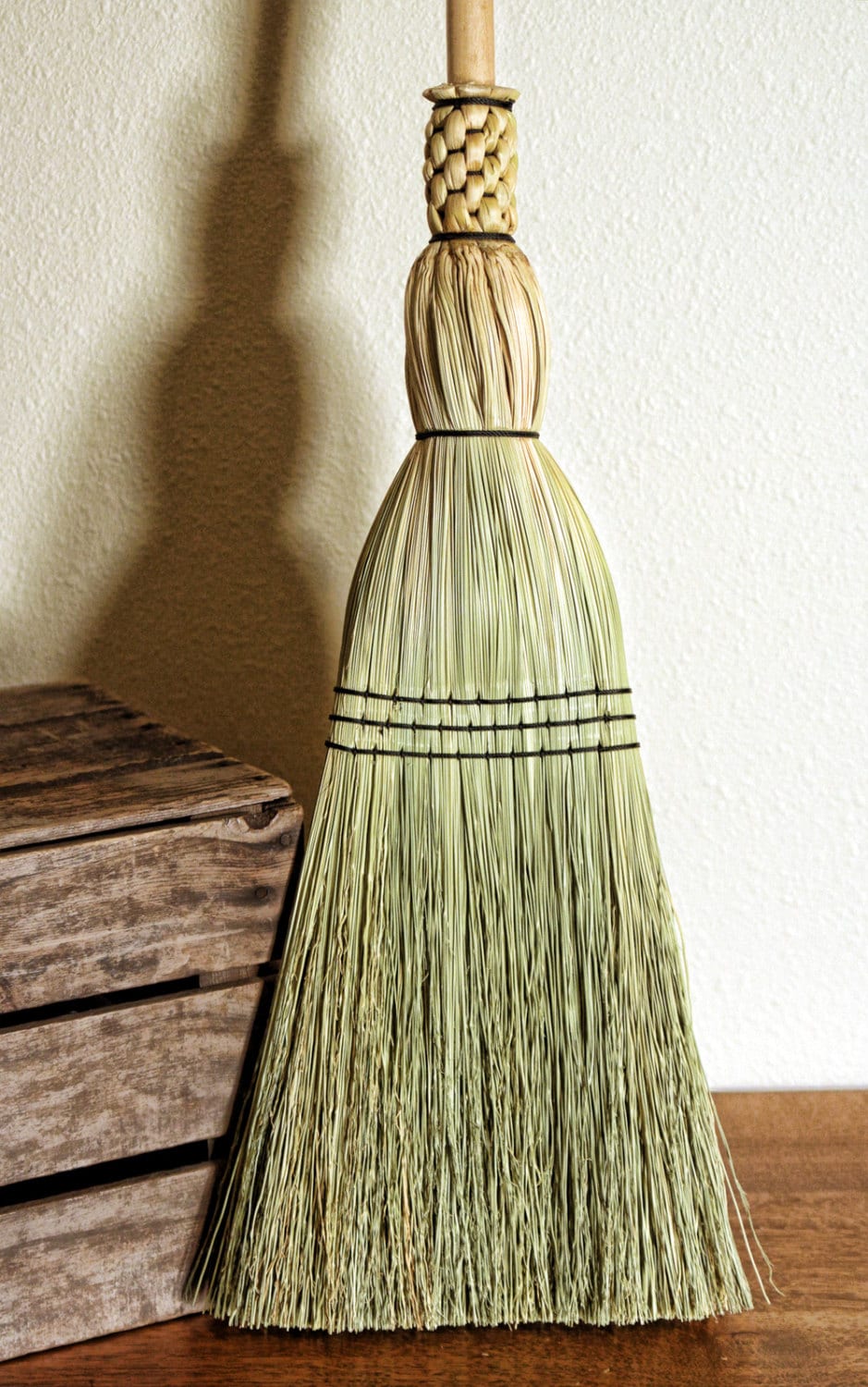 Shaker Floor Broom Hand Made 100 Broom Corn Traditional Woven