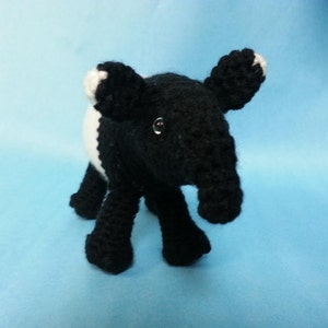 Malayan Tapir Realistic Amigurumi Crochet Pattern PDF image 2