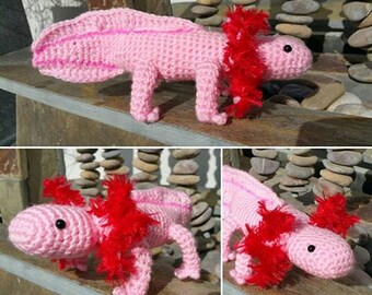 Axolotl Mexican Salamander Amigurumi Pattern PDF