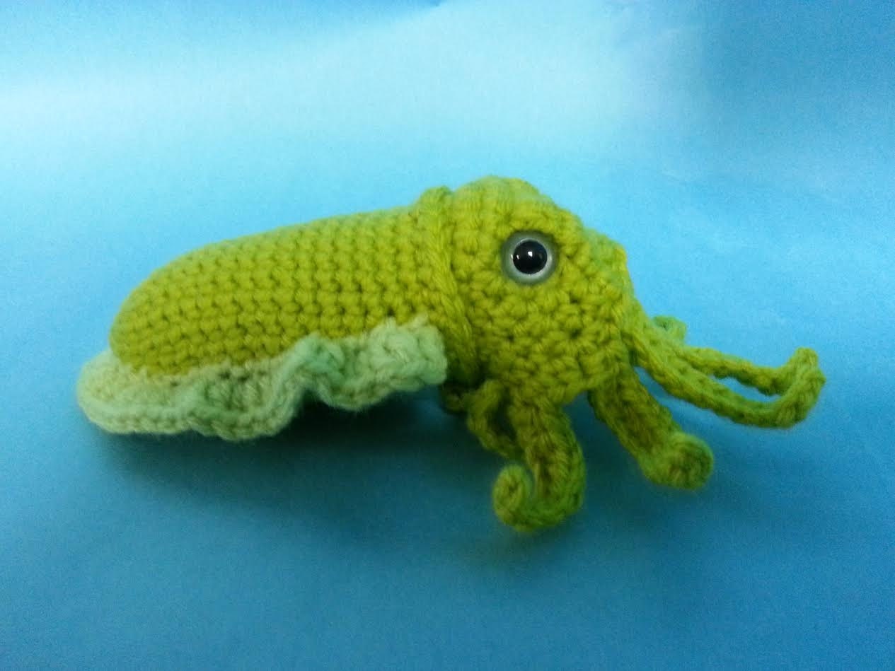 Cuttlefish W/ Tentacles Realistic Amigurumi Crochet Pattern PDF - Etsy