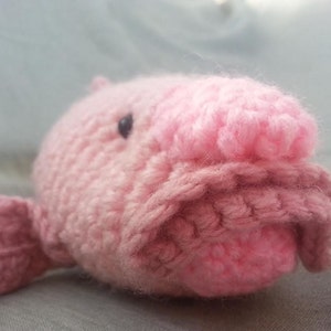 Blobfish Crochet Pattern Realistic Amigurumi Deep Sea PDF