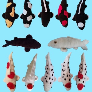 Koi Fish Collection All 12 Colors Amigurumi Crochet Pattern PDF Save 2.00