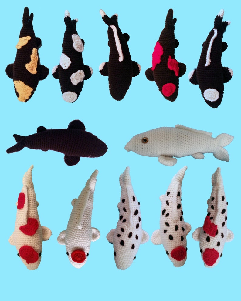 Koi Fish Collection All 12 Colors Amigurumi Crochet Pattern PDF Save 2.00 image 1