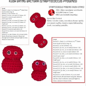 19 Muster Ultimative Microbe Toy Collection Amigurumi E-Book mit Mini-Mustern Bild 4