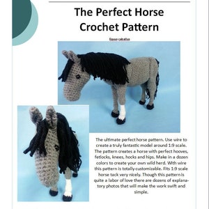 The Perfect Horse Realistic Amigurumi Crochet Pattern PDF image 3