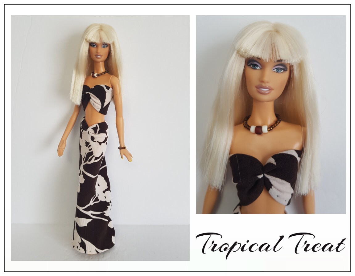 Model Muse Fashionistas Barbie Doll Clothes Tropical Treat Etsy