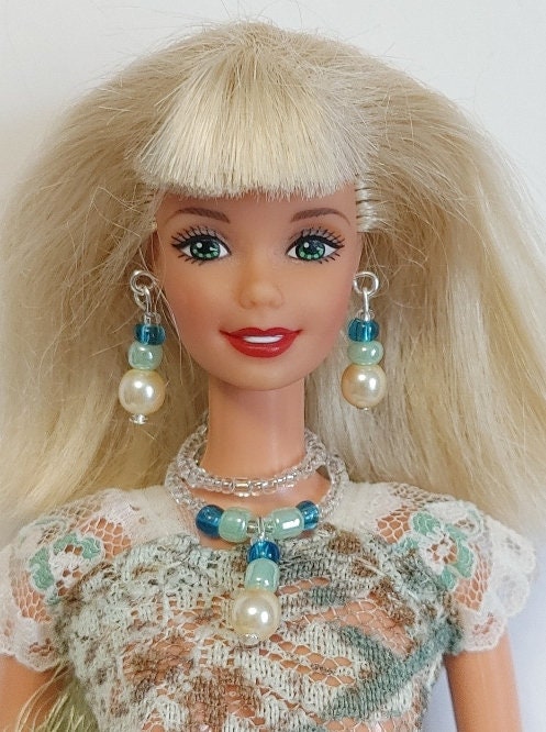 PEARL : OOAK Barbie DOLL green eyes blonde hair Fashion | Etsy