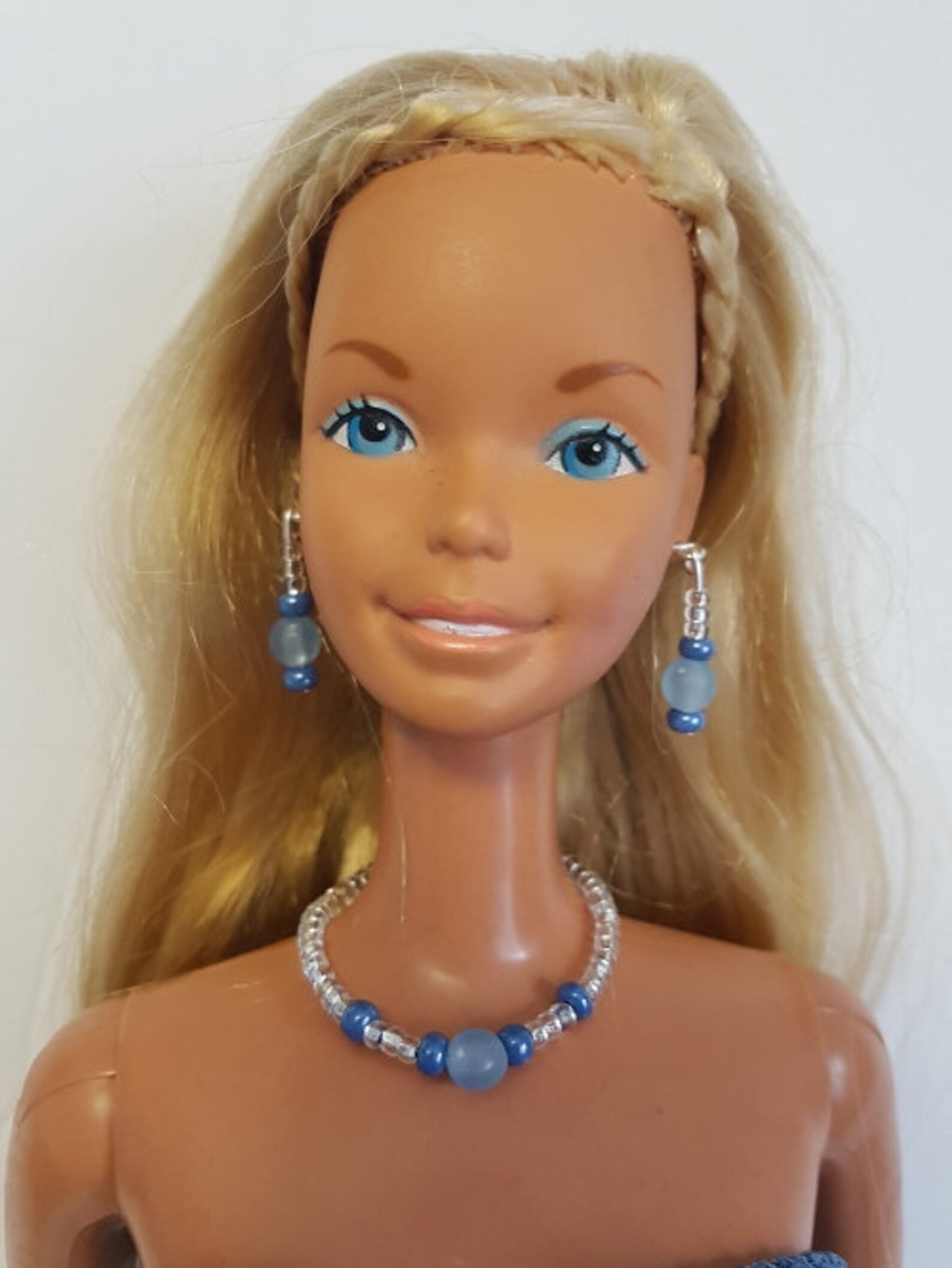 SUPERSIZE 18 in Barbie Doll Clothes CERULEAN Blue Dress and Etsy