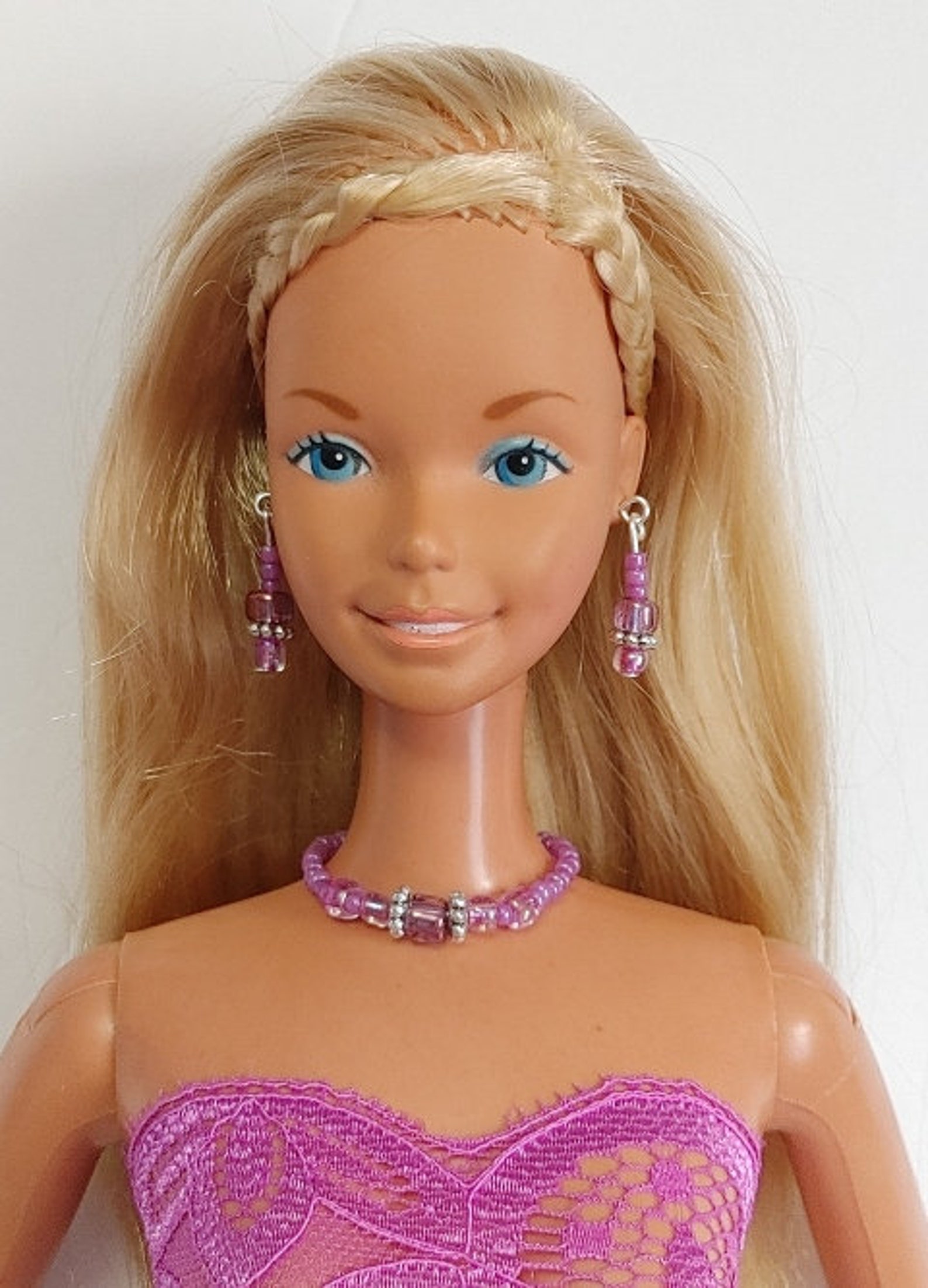 Supersize 18 In Barbie Doll Clothes Lilac Sexy Lace Dress Etsy