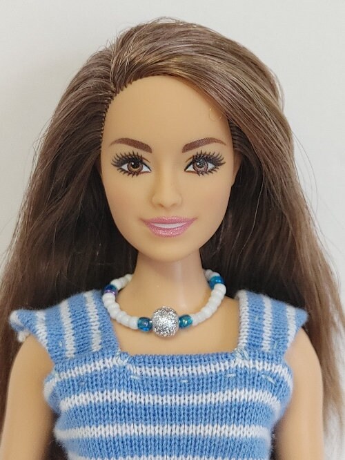 CURVY Barbie Fashionistas Doll Clothes SNOWFLAKE Belt Dress | Etsy