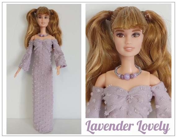 jam schotel leg uit Buy Fits TALL Barbie Fashionistas Doll Clothes LAVENDER LOVELY Online in  India - Etsy