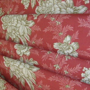 LAURA ASHLEY Vintage &#39;95 &quot;Henderson Toile&quot; Chintz Cotton Fabric, 5,8m x 122cm