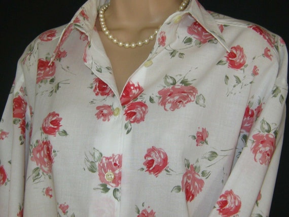 LAURA ASHLEY Vintage Summer Rose Cotton Cambric Sh