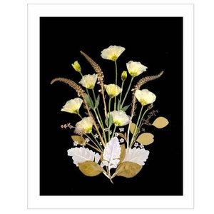 Cartões de flores prensadas - Conjunto de 6 cartões impressos - #109