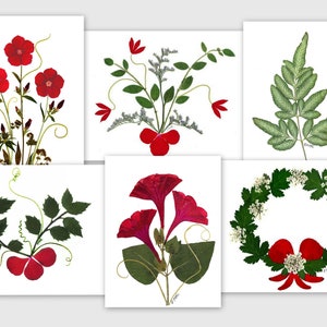 Tarjetas navideñas - Juego de 6 tarjetas impresas - Saludos, invitaciones y agradecimientos - N.° 139