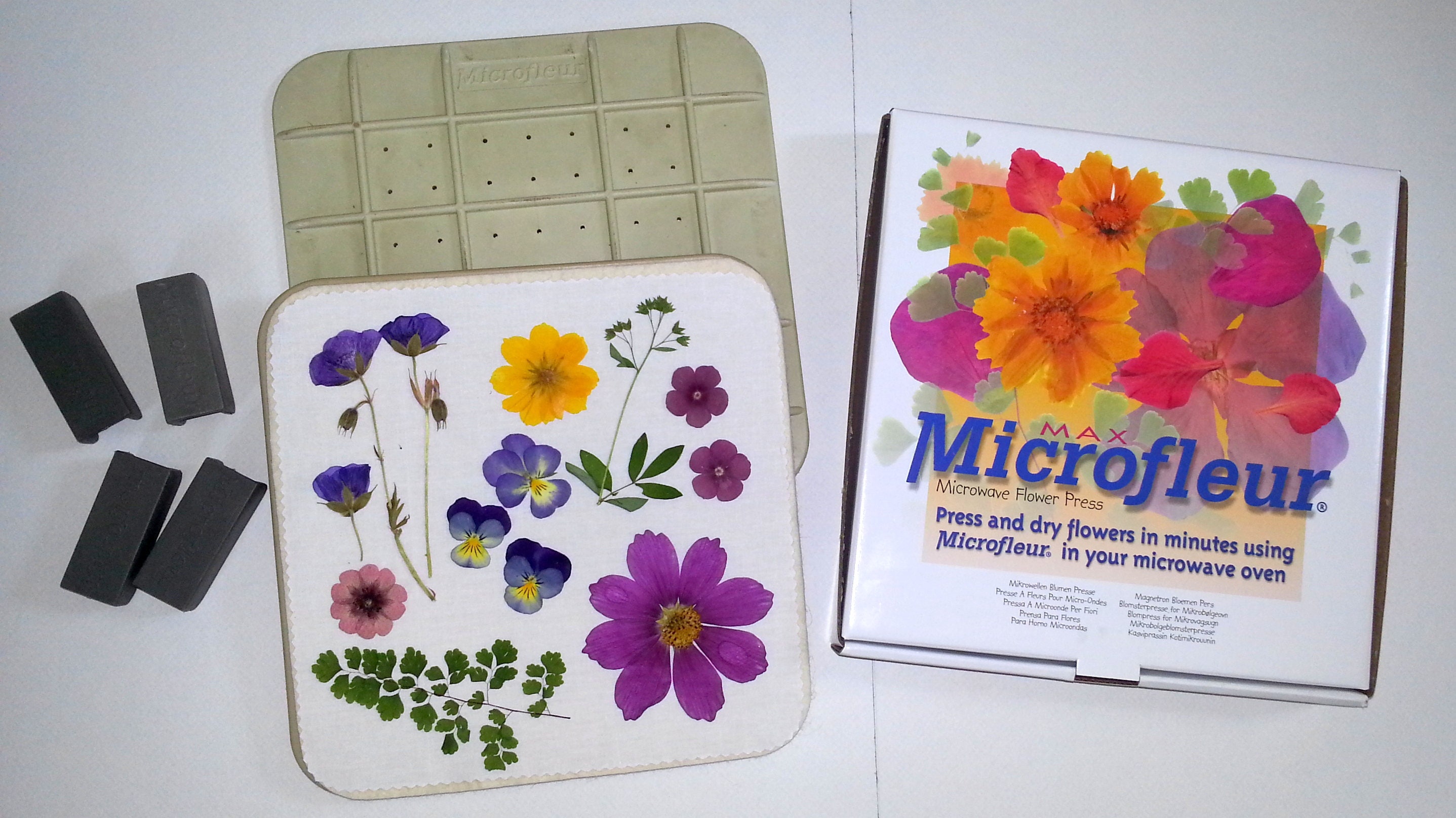 Microwave Flower Press Microfleur 9 X 9 Gift for Crafters 