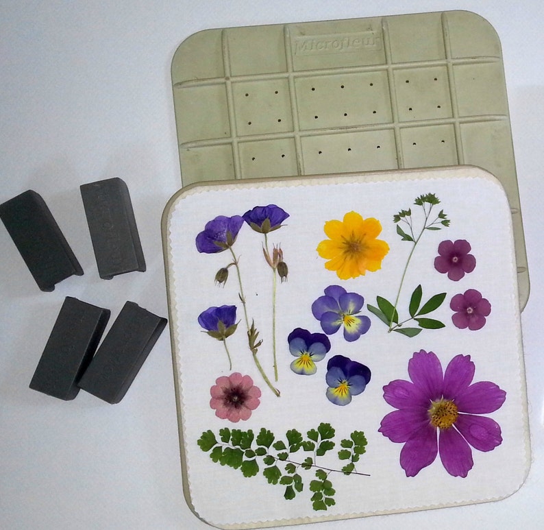 Microwave Flower Press 5 x 5 Flower Press Gift for Etsy
