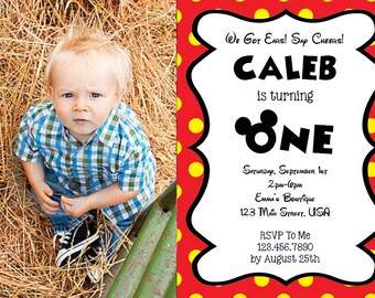 Mickey Mouse Invite