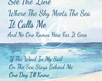 Moana &quot;How Far I&#39;ll Go&quot;, 8x10 Digital Print