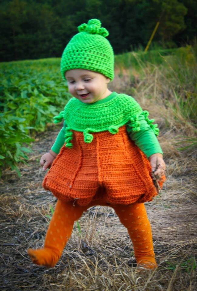 Pumpkin Costume Crochet Pattern Halloween Etsy