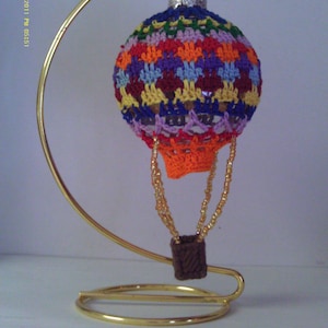 Crochet HOT AIR BALLOON Pattern ~ Christmas ~ ornament