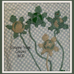 Tiny Turtle Bookmark, Crochet Pattern, PDF pattern, digital download only