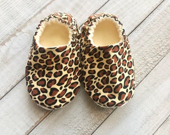 leopard print baby boots