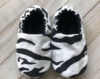 zebra baby shoes
