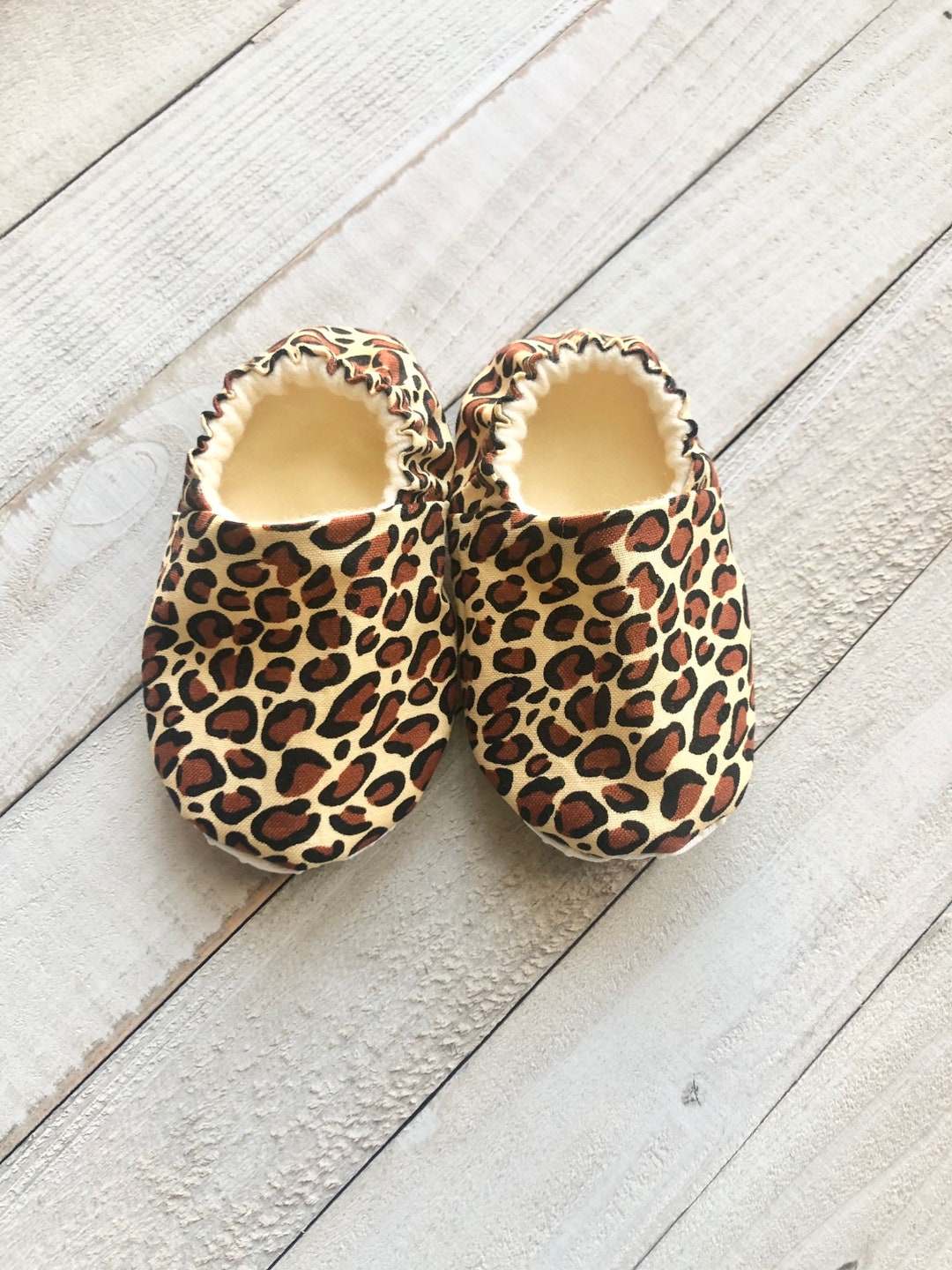 Cheetah Plush Soft TPR Baby Sandal Slippers