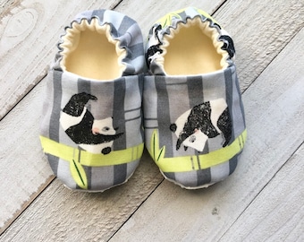 Panda Baby Slippers, Soft Sole Moccasins, Baby Shower Gift