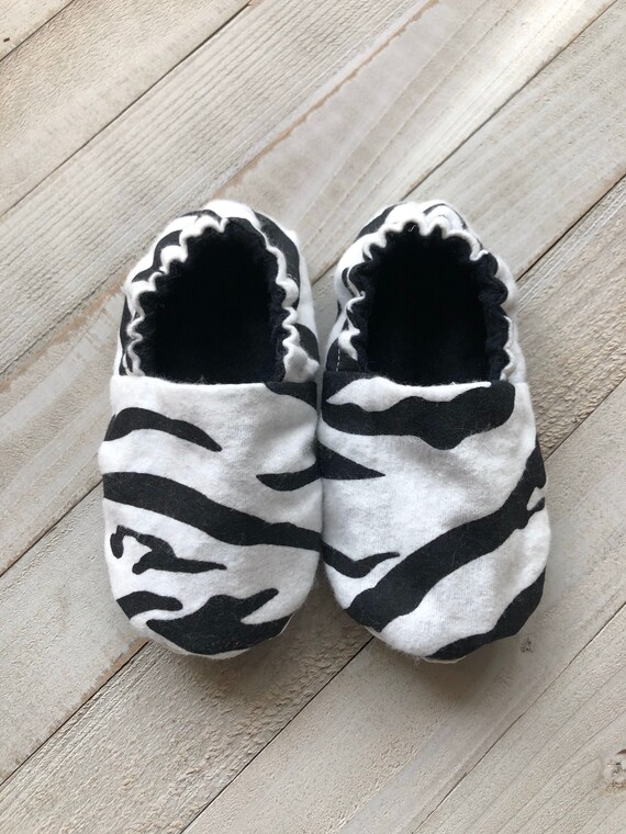 zebra print infant shoes