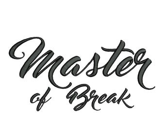 Master of Break Script Machine Embroidery Font Monogram Alphabet - 2 Sizes