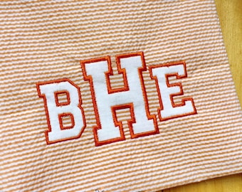 4 sizes Varsity Athletic Applique  Embroidery Font/Alphabet for Embroidery Machines, College Applique, Varsity  Athletic Applique', BX font