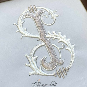 Interlocking J and S Embroidery Monogram Design File for Embroidery Machines. 4 sizes