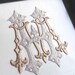 Interlocking M and H Embroidery Monogram Design for Machine Embroidery ...