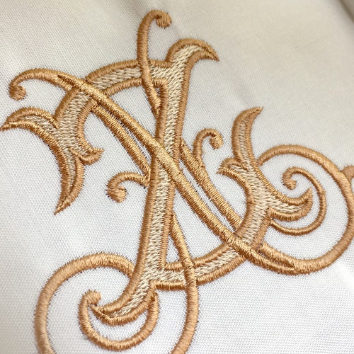 Interlocking G and W Monogram Embroidery Design / Machine - Etsy