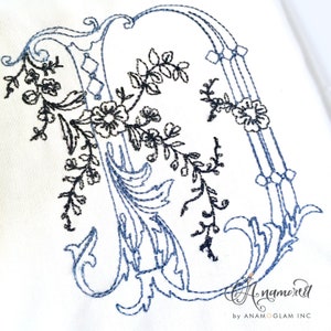 2sizes (4&quot;, 5&quot;) Colorwork Anamotique Embroidery Font, BX Alphabet, Letters A-Z, Bean Run  Stitch, Colorwork font,
