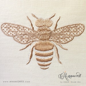 Bee Motif Embroidery Design / Pattern. Instant Download files for Embroidery Machines