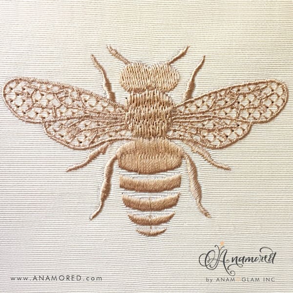 Bee Motif Embroidery Design / Pattern. Instant Download files for Embroidery Machines