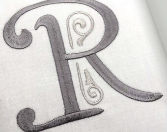 4.5 inch - Damask Monogram Embroidery Alphabet/Font / Monogram Fonts , Machine Embroidery Font Design - BX font