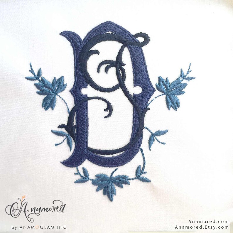 Interlocking J and D Embroidery Monogram Design for Machine Embroidery ...