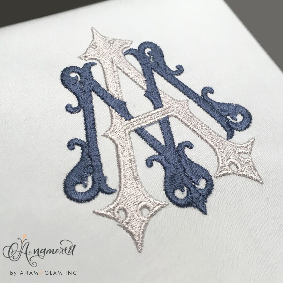 Interlocking M and A Embroidery Monogram Design for Machine Etsy