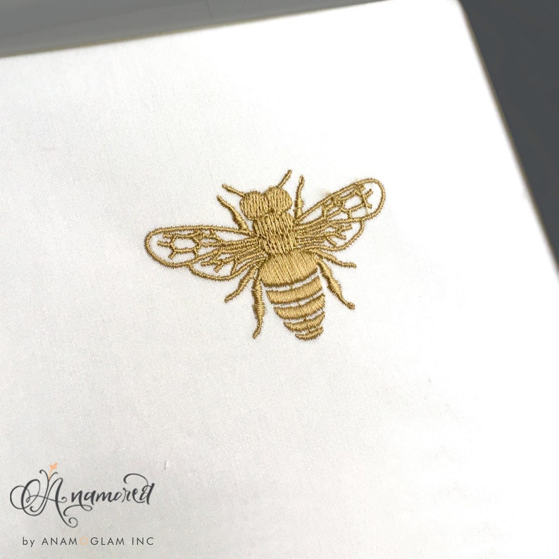 Bee Embroidery Design / Pattern. Instant Download files for Embroidery Machines image 1