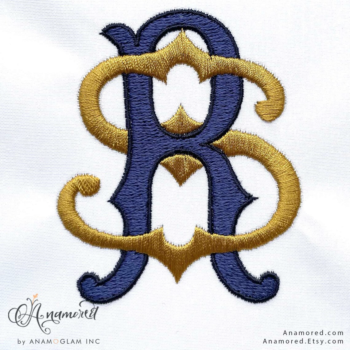 Interlocking R A Interlocking R and S Monogram. Embroidery Design for Embroidery ...