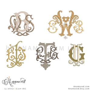 3 Letter Monogram - Custom Embroidery Monogram Setup -digital ...